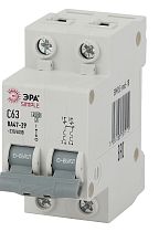 Автоматический выключатель ЭРА ВА47-29 2P 63А 4,5кА кривая C, SIMPLE-mod-18 Автоматический выключатель ЭРА ВА47-29 2P 63А 4,5кА кривая C, SIMPLE-mod-18