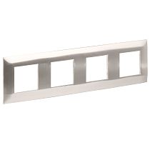 SKANDY Рамка 4-местная SK-F34N металл никель IEK