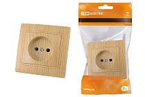 Розетка 2П 10А 250В "ЭКО" (сосна) "Таймыр"  TDM