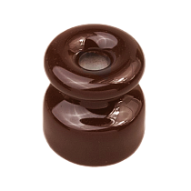 Изолятор для наружного монтажа R, керамика коричневый (50 шт/уп) Bironi