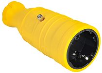 Розетка OMEGA переносная РБп14-1-0м IP20 желтая  IEK