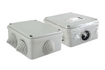 Коробка распаячная ОП 100х100х50мм, крышка на винтах, IP55, 6 вх. инд. штрихкод TDM Коробка распаячная ОП 100х100х50мм, крышка на винтах, IP55, 6 вх. инд. штрихкод TDM