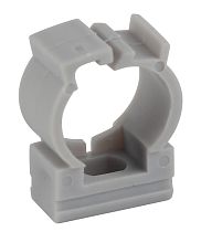 Крепеж-клипса для трубы с фиксатором ЭРА (серый) D16мм