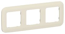 FLITE Рамка 3-местная РУ-3-А-ФлСл сливочный IEK