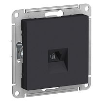 AtlasDesign Карбон Розетка телефонная RJ11 Systeme Electric (Schneider Electric)