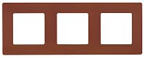 ETIKA Рамка 3-местная какао