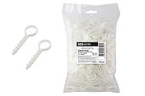 Дюбель-хомут круглый 20мм белый (100шт)  TDM