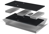 Комплект стенок боковых ITK LINEA N 800мм для шкафа 33U черный IEK