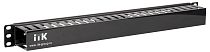 ITK 19" пластиковый каб. органайзер с крышкой, 1U, черный IEK
