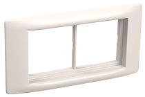 Рамка 4 модуля Праймер с суппортом белый 60мм  IEK