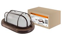 Светильник ЖКХ НПБ1202 венге овал с реш. 100Вт IP54  TDM