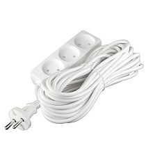 Удлинитель бытовой 2200 Вт 10А IP20 3 гнезда ПВС без заземления 10м Союз