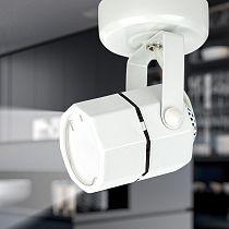 Накладной светильник ЭРА OL2 GU10 WH подсветка, белый