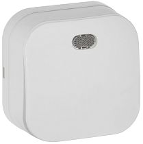 GLORY Выключатель 1-клавишный для открытой установки с индикацией 10А ВС20-1-1-ХБм белый матовый IEK