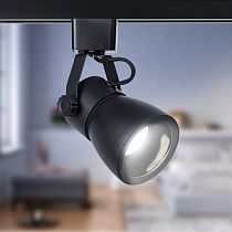 Трековый светильник однофазный ЭРА TR38-GU10 BK MR16 под лампу черный