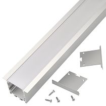 Профиль GAL-GLS-2000-35-51 (2м профиль+2м рассеиватель+ 2 заглушки+4 скобы с шурупами) General Lighting Systems Профиль GAL-GLS-2000-35-51 (2м профиль+2м рассеиватель+ 2 заглушки+4 скобы с шурупами) General Lighting Systems