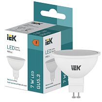 Лампа LED MR16 570lm 4000K GU5  IEK