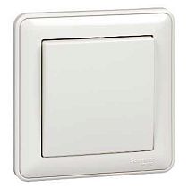 Wessen 59 Белый Выключатель 1 клавишный , 10А, (в сборе с рамкой) Systeme Electric (Schneider Electric)