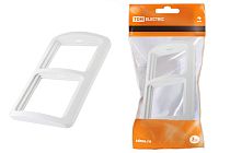 Рамка 2-ая горизонтальная белая "Валдай"  TDM