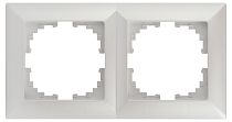 Рамка ЭРА Intro Solo 4-502-06 для розеток и выключателей на 2 поста перламутр