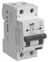 ARMAT Автоматический выключатель дифференциального тока B10N 2P C25 100мА тип AC IEK