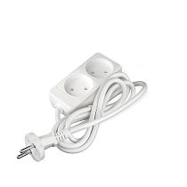 Удлинитель бытовой 2200 Вт 10А IP20 2 гнезда ПВС без заземления 1,5м Союз