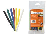 Трубка термоусаживаемая  ТУТнг 6/3 набор (7 цветов по 3 шт. 100мм)  TDM