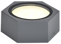 LIGHTING Светильник уличный 5204 потолочный под лампу GX53 IP65 серый IEK