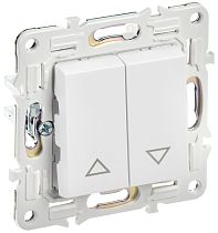 SKANDY Выключатель жалюзи 10А SK-V12W арктический белый IEK