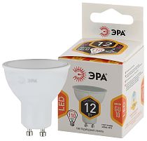 Лампа светодиодная ЭРА STD LED MR16-12W-827-GU10 софит теплый белый свет