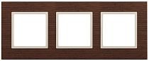 Рамка ЭРА Elegance 14-5303-09 для выключателей и розеток тройная дерево дуб