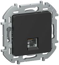 IEKINSPIRIA Розетка компьютерная RJ45 категория 6 UTP 6732191 черный матовый IEK