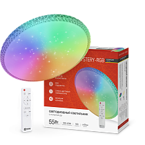 Светильник сд COMFORT MYSTERY-RGB 55Вт 230В 3000-6500K 4400Лм 400x70мм с пультом ДУ IN HOME Светильник сд COMFORT MYSTERY-RGB 55Вт 230В 3000-6500K 4400Лм 400x70мм с пультом ДУ IN HOME