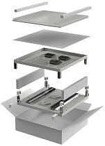 Комплект основание и крыша ITK LINEA N 800х800мм для шкафа 28-47U серый IEK