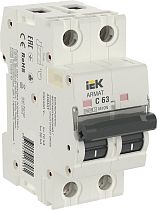 ARMAT Автоматический выключатель двухполюсный M10N 2P C 63А  IEK