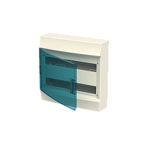 Бокс настенный Mistral41 36М зеленая прозрачная дверь (с клемм) 2ряда ABB