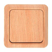 Выключатель 1-кл. открытой установки IP20 10А, сосна  "Альфа" General