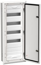 Корпус металлический TITAN 5  ЩРв-60 (1х60) 865х350х130мм IP31 белый (одна дверь)  IEK