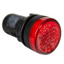 Лампа сигнальная AD22-22D d22мм красная LED 24В AC/DC цилиндр  ЭНЕРГИЯ