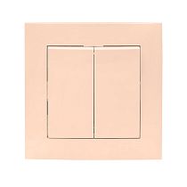 Валенсия выключатель 2-кл. 10А кремовый EKF PROxima