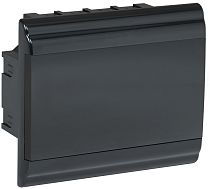 Корпус модульный пластиковый ЩРВ-П-9 IP41 встраиваемый PRIME черный  IEK