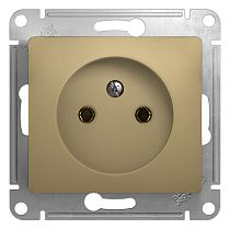 Glossa Титан Розетка без заземления Systeme Electric (Schneider Electric)