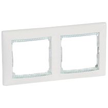 VALENA DIY Рамка 2-местная белый кристалл VALENA DIY Рамка 2-местная белый кристалл