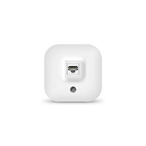 Розетка компьютерная одноместная серия "IONICH", открытой установки, 1А, RJ45, белая (еврослот)