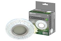 Светильник встраиваемый СВ 03-14 MR16 50Вт G5.3 LED подсветка 3 Вт зеркальный/хром  TDM