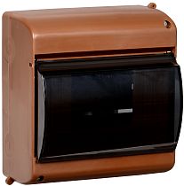 Бокс КМПн 2/6 для 6-х автоматический выключатель прозрачная крышка дуб  IEK