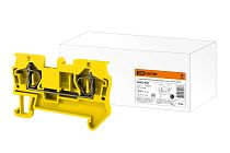 Зажим клеммный безвинтовой (ЗКБ) 2,5 мм2 31А желтый  TDM