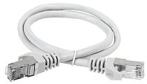 ITK Коммутационный шнур (патч-корд), кат.6А S/FTP, LSZH, 2м, серый IEK