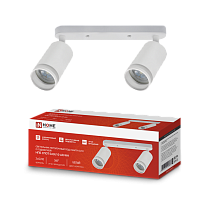 Светильник потолочный НПБ СПОТ-2xGU10-AR-WH под GU10 260х55х165мм белый IN HOME