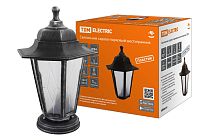 Светильник садово-парковый НТУ 06-60-001 шестигр., напольный, пластик, расс.пластик, серебро  TDM